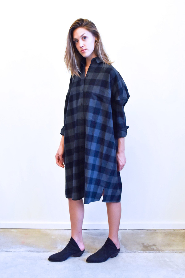 Creatures of Comfort Johnson Dress in Plaid Creatures of Comfort Johnson Dress in Plaid