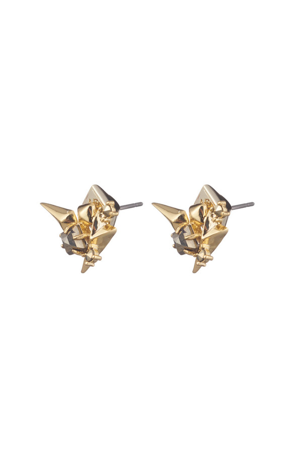 Alexis Bittar Golden Studded Post Earrings Alexis Bittar Golden Studded Post Earrings