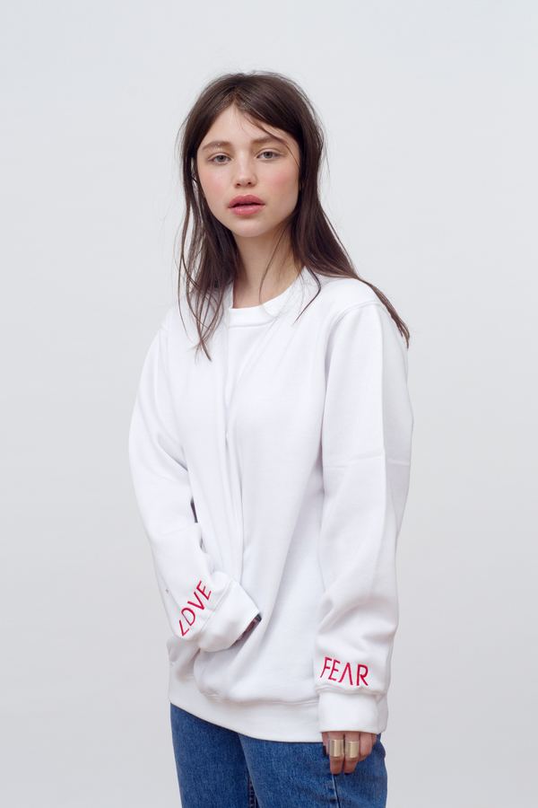Vender Love vs Fear sweatshirt Vender Love vs Fear sweatshirt