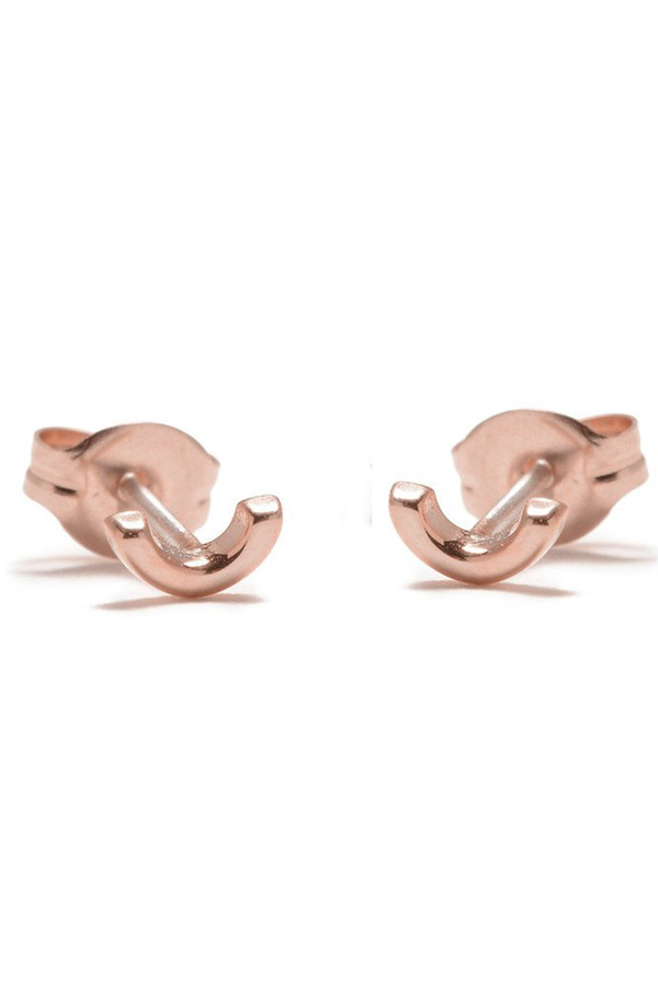 Bing Bang NYC Arc Studs in Rose Gold Bing Bang NYC Arc Studs in Rose Gold