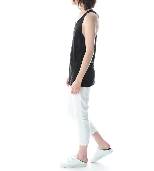 T By Alexander Wang Black Classic Tank With Pocket T By Alexander Wang Black Classic Tank With Pocket