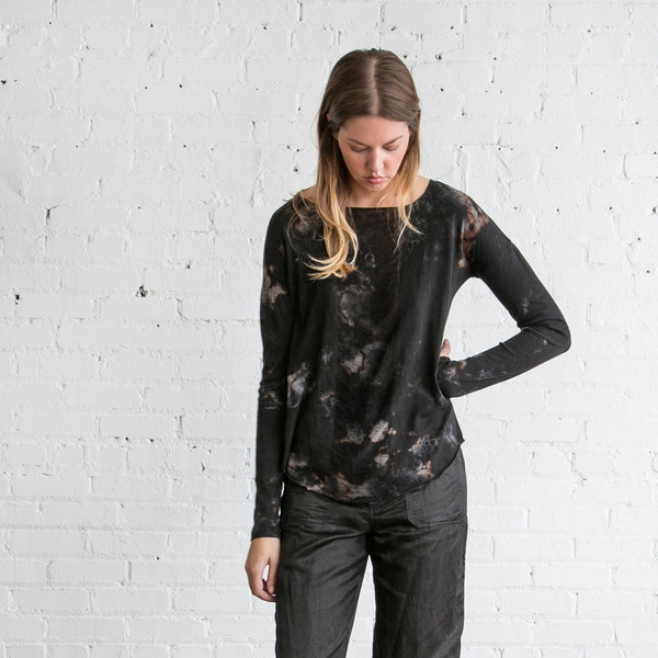 Raquel Allegra L/S Basic Tee Black TD Raquel Allegra L/S Basic Tee Black TD