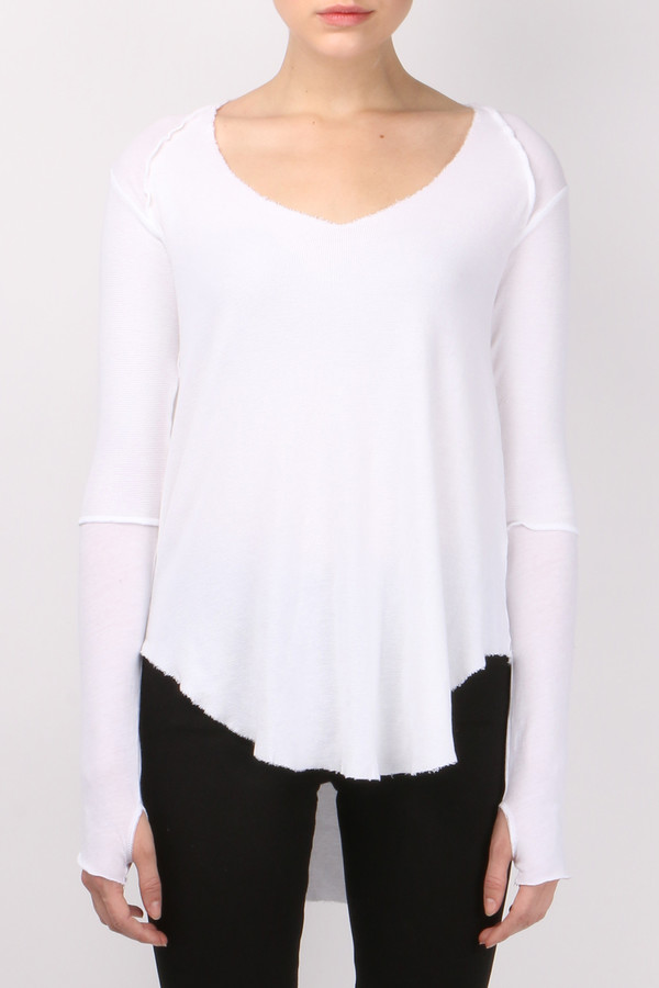 R&R Surplus V-Neck Shirtail Tee W/ Thumbhole R&R Surplus V-Neck Shirtail Tee W/ Thumbhole