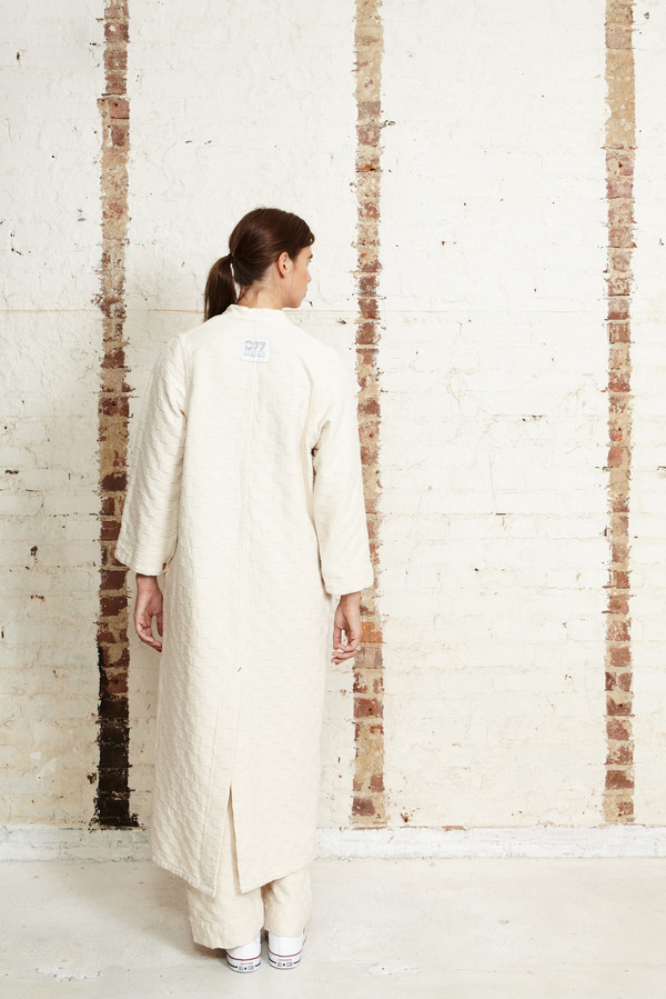 Off Season NYC 001 Work Coat Checkboard Natural Off Season NYC 001 Work Coat Checkboard Natural