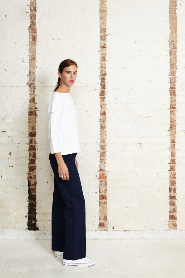 Off Season NYC Basalt Pull Over White Off Season NYC Basalt Pull Over White