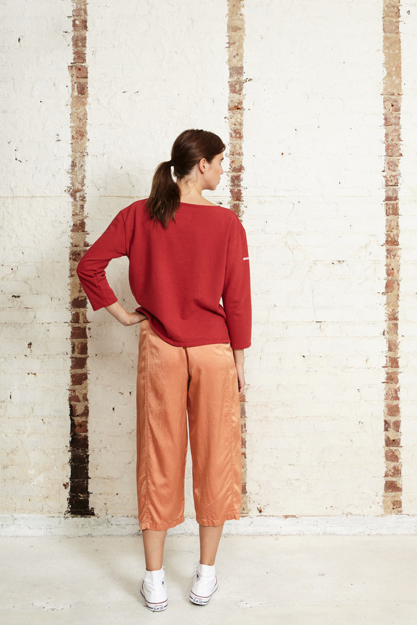 Off Season NYC Zinnia Pant Silk Satin Terracotta Off Season NYC Zinnia Pant Silk Satin Terracotta