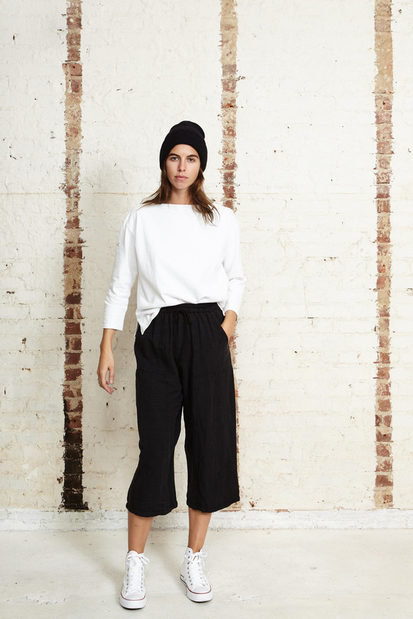 Off Season NYC Zinnia Pant Silk Slub Noile Black Off Season NYC Zinnia Pant Silk Slub Noile Black