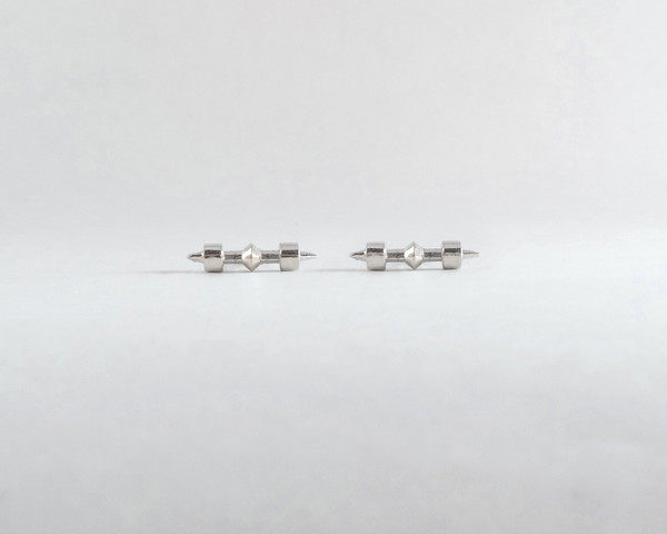 Lacar Checkmate Stud Earrings Lacar Checkmate Stud Earrings