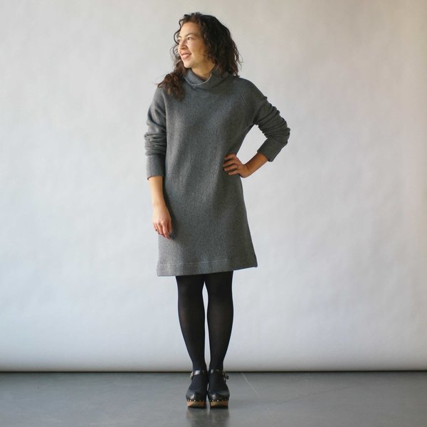 Curator Tempest Sweater Dress in Grey Curator Tempest Sweater Dress in Grey