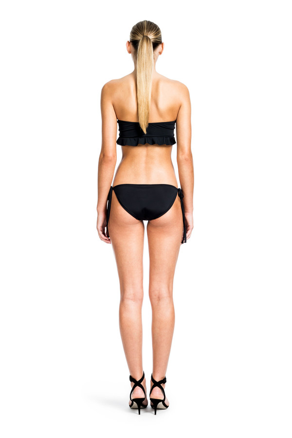Beth Richards Chloe Top - Black BANDEAU WITH RUFFLE DETAIL Beth Richards Chloe Top - Black BANDEAU WITH RUFFLE DETAIL