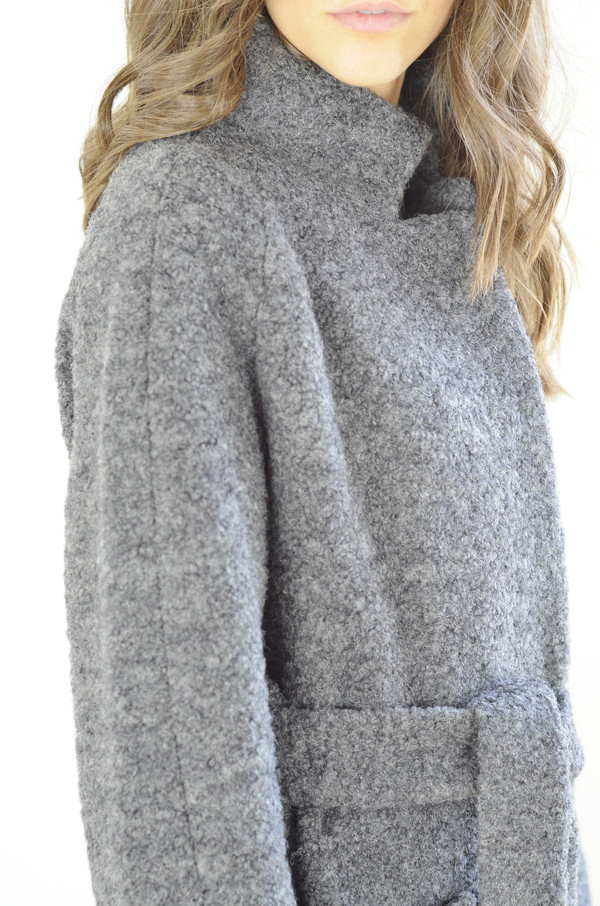 Ganni Fenn Coat Smoked Pearl Ganni Fenn Coat Smoked Pearl