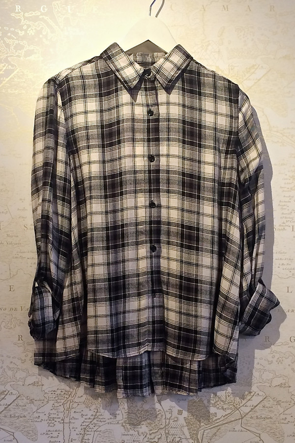 Rebecca Bree 'Calvin' Plaid Shirt with Pleated Back Rebecca Bree 'Calvin' Plaid Shirt with Pleated Back