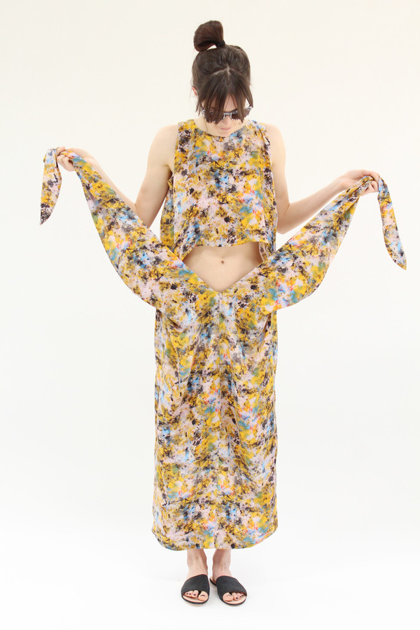 Anntian Print Long Dress Winder Anntian Print Long Dress Winder