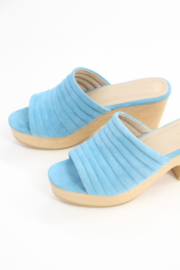 Beklina Suede Ribbed Clog Parrot Beklina Suede Ribbed Clog Parrot