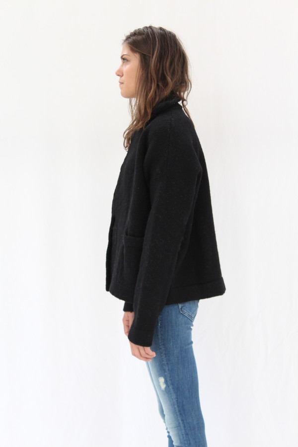 Lauren Manoogian Pea Coat Black Lauren Manoogian Pea Coat Black