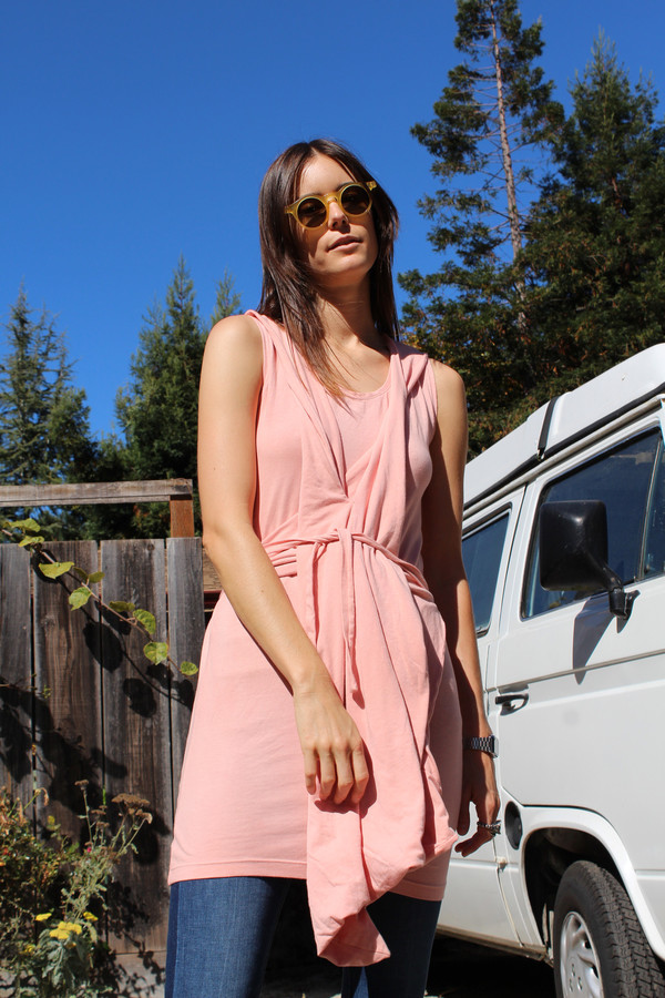 Beklina Criss Cross Jersey Wrap Dress Shrimp Beklina Criss Cross Jersey Wrap Dress Shrimp