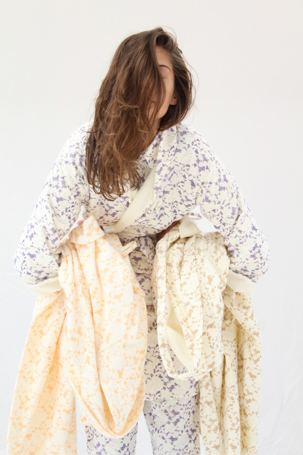 Beklina Organic Cotton Robe Lace Grape Beklina Organic Cotton Robe Lace Grape