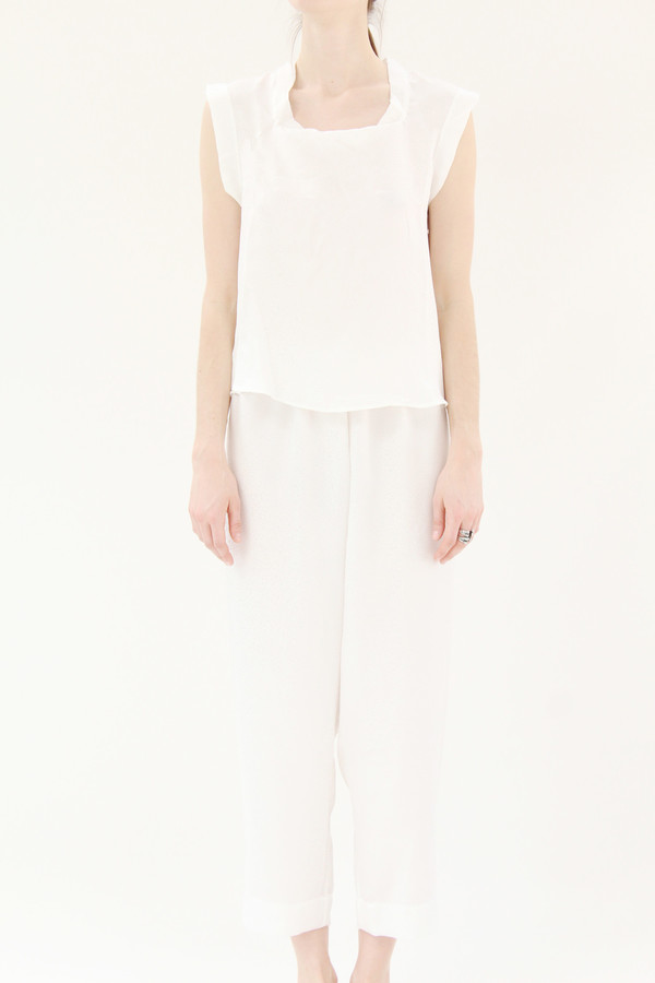 Beklina Silk PJ's White Beklina Silk PJ's White