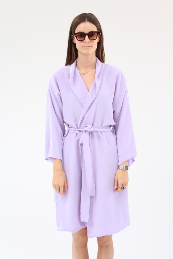 Beklina Silk Robe Lilac Beklina Silk Robe Lilac