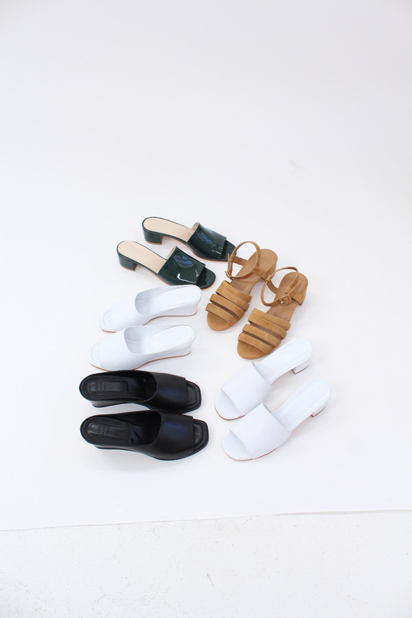 Maryam Nassir Zadeh MNZ Sophie Slide Bottle Green Patent Maryam Nassir Zadeh MNZ Sophie Slide Bottle Green Patent