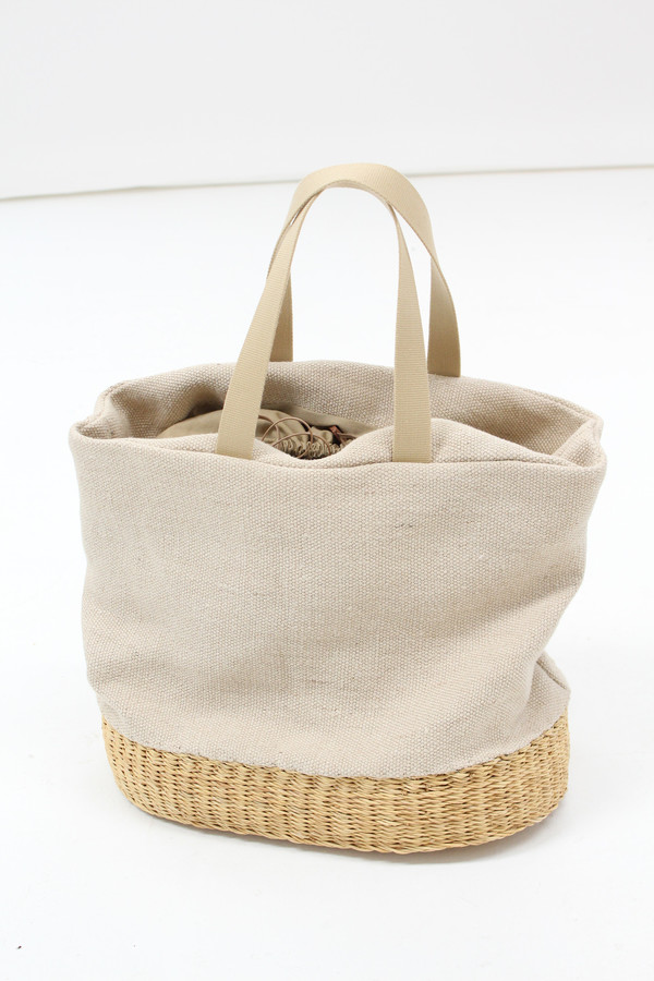 Muun Straw Natural Combo Bag Muun Straw Natural Combo Bag