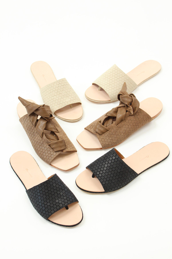 Palatines Caelum Slide Sandal Beige Hex Palatines Caelum Slide Sandal Beige Hex