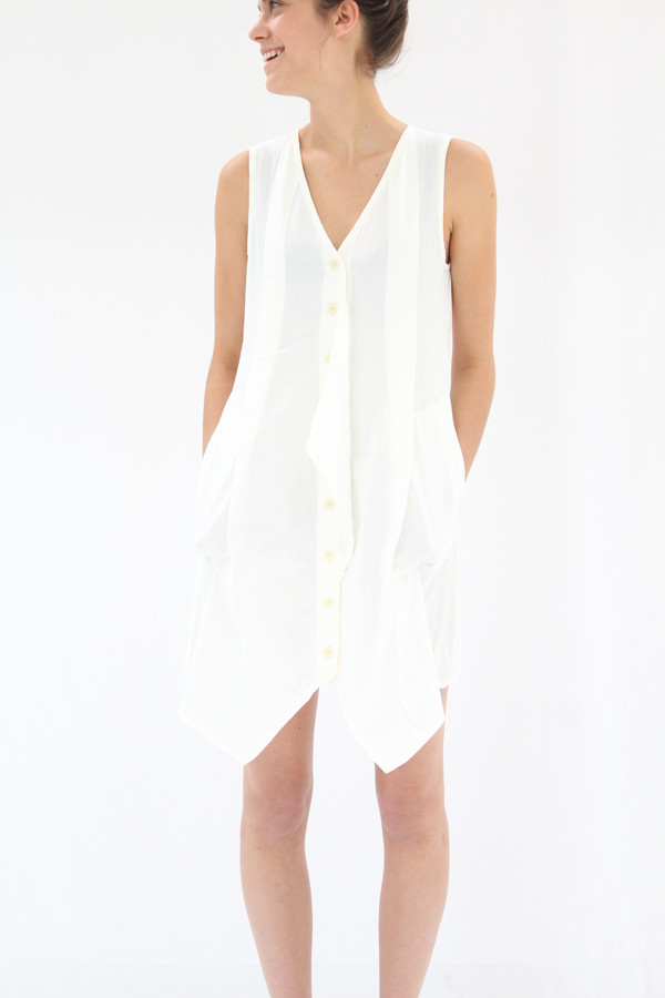 Prairie Underground Arrowhead Dress White Prairie Underground Arrowhead Dress White