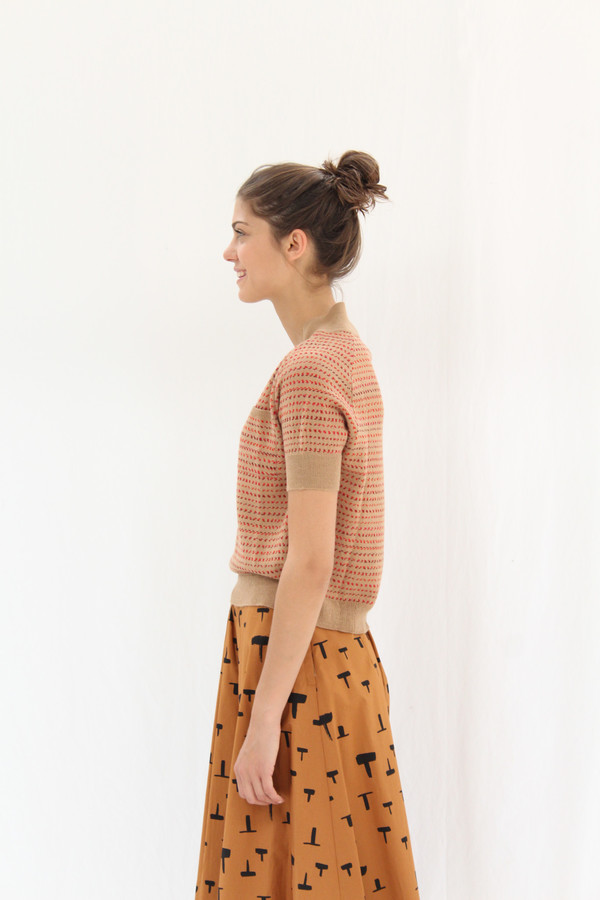 Rachel Comey Short Sleeve Knit Polo Rachel Comey Short Sleeve Knit Polo