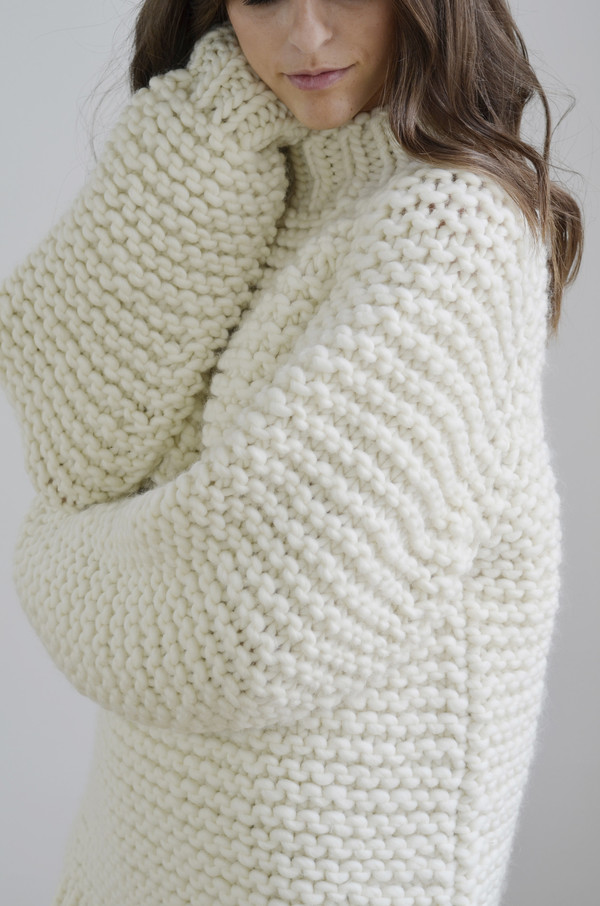 I Love Mr. Mittens Wool Boxy Sweater - Cream I Love Mr. Mittens Wool Boxy Sweater - Cream