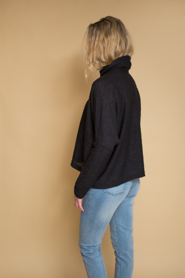 Uzi NYC Knit Cricket Top - Black Uzi NYC Knit Cricket Top - Black