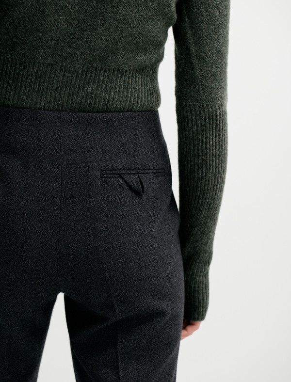 Lemaire Straight Trousers Thornproof Wool Lemaire Straight Trousers Thornproof Wool