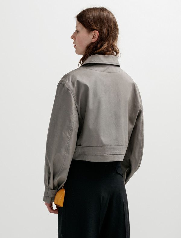 Lemaire Zipped Blouson - Stone Lemaire Zipped Blouson - Stone