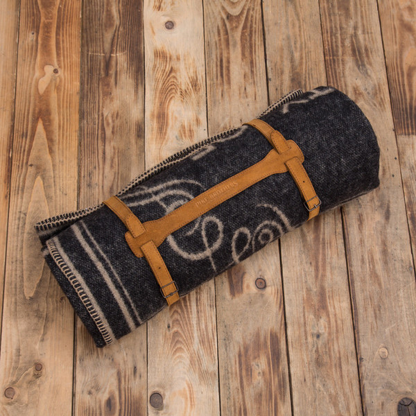 Pike Brothers - 1969 Logo Blanket Faded Black Pike Brothers - 1969 Logo Blanket Faded Black