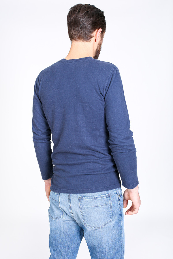 Men's Jungmaven Baja Long Sleeve T-Shirt in Navy Men's Jungmaven Baja Long Sleeve T-Shirt in Navy