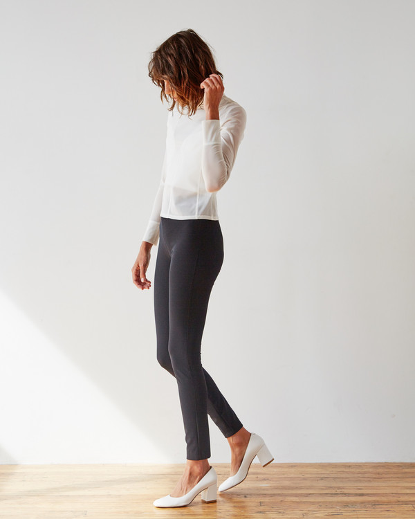 PIECE NYC Mesh Mockneck - White PIECE NYC Mesh Mockneck - White