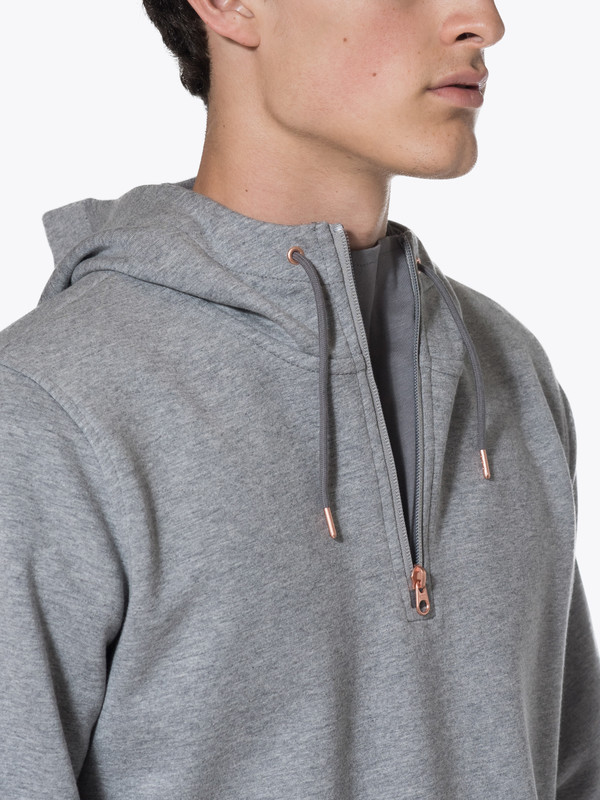 Men's Levis Made & Crafted CM Half Zip Hoodie Molleton Men's Levis Made & Crafted CM Half Zip Hoodie Molleton