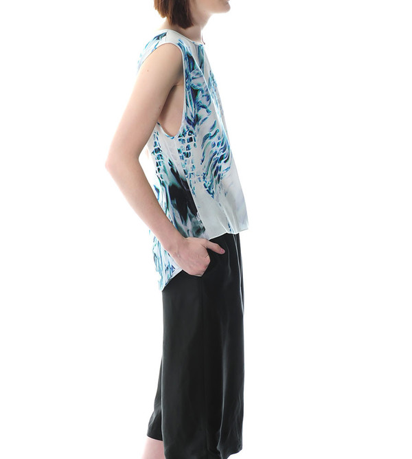 Public School Elongated Tank With Print Public School Elongated Tank With Print