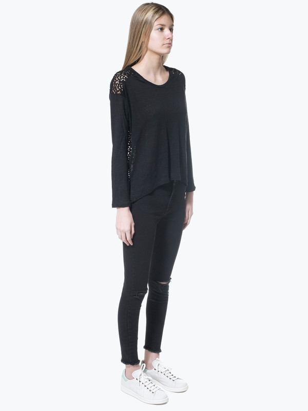 Generation Love Nolan Lace Emb Back LS Generation Love Nolan Lace Emb Back LS
