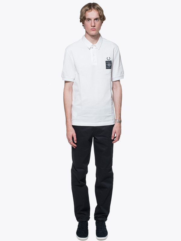 Men's Art Comes First X Fred Perry Woven Collar Pique Shirt Men's Art Comes First X Fred Perry Woven Collar Pique Shirt