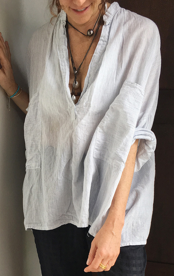 Two New York Pinstripe Two Pocket Shirt Two New York Pinstripe Two Pocket Shirt