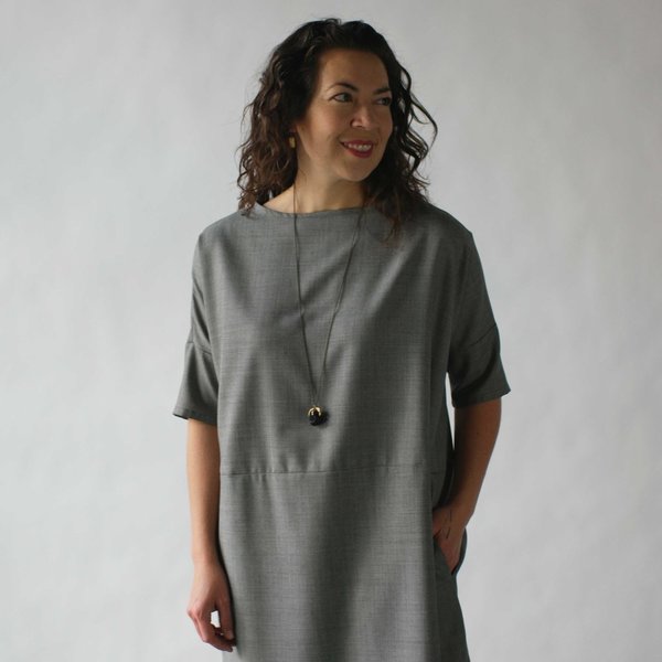 Lu. Revel Dress in Concrete Lu. Revel Dress in Concrete