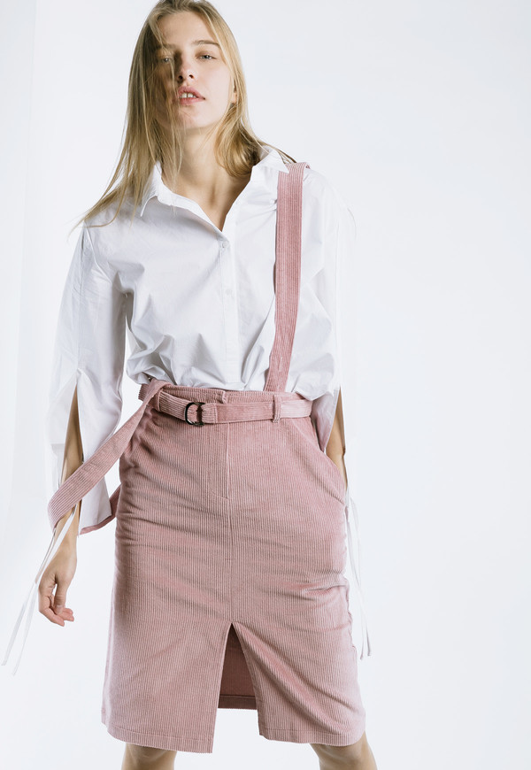 Outstanding Ordinary Corduroy Skirt with Detachable Straps Outstanding Ordinary Corduroy Skirt with Detachable Straps