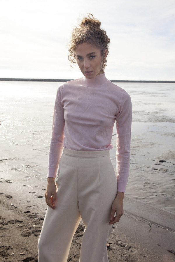 OBJECTS WITHOUT MEANING MOCK NECK LONG SLEEVE SWEATER OBJECTS WITHOUT MEANING MOCK NECK LONG SLEEVE SWEATER