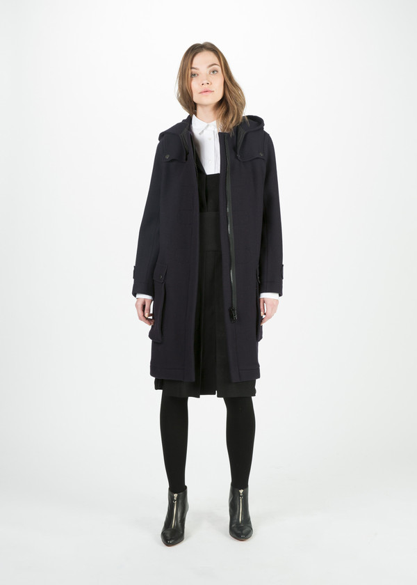 Hache Hooded Wool Coat Hache Hooded Wool Coat