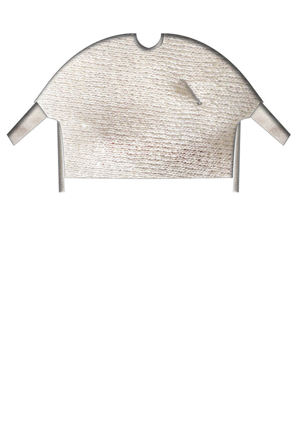 Berenik SHIRT - OVERSIZE KNIT IVORY Berenik SHIRT - OVERSIZE KNIT IVORY