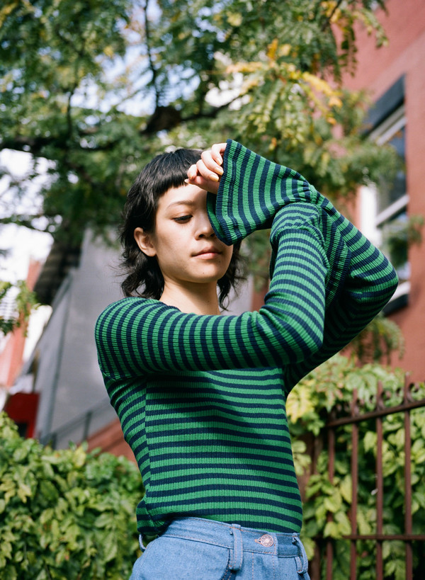 SINCERELY, TOMMY STRIPED BELL SLEEVE TOP SINCERELY, TOMMY STRIPED BELL SLEEVE TOP