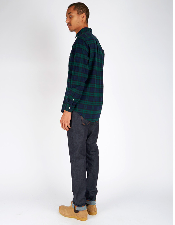 Men's No Nationality Dexter Flannel Plaid Shirt Green Men's No Nationality Dexter Flannel Plaid Shirt Green