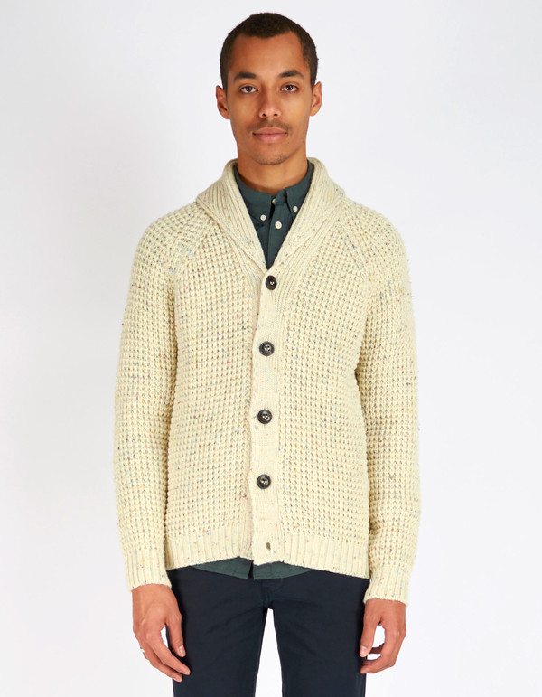 Men's Peregrine Shawl Cardigan Aran Fleck Men's Peregrine Shawl Cardigan Aran Fleck