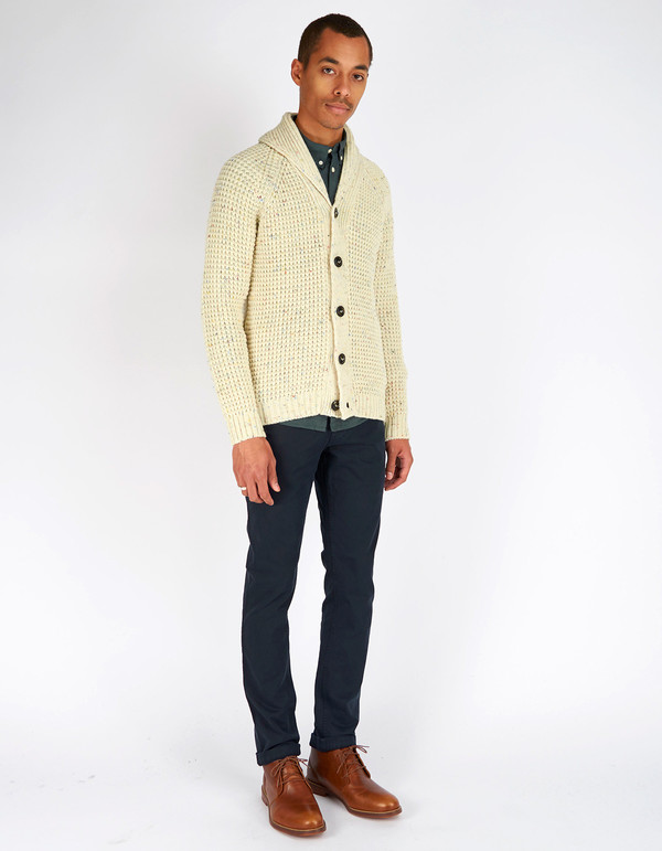 Men's Peregrine Shawl Cardigan Aran Fleck Men's Peregrine Shawl Cardigan Aran Fleck
