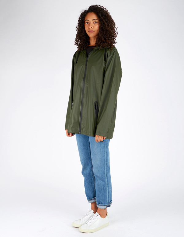 Unisex Rains Breaker Jacket Women's Green Unisex Rains Breaker Jacket Women's Green